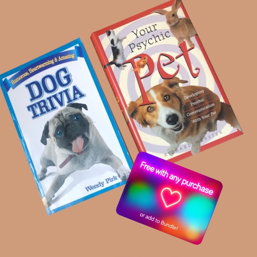 🆓 ADD ON: 2 Pet Books: DOG TRIVIA/YOUR PSYCHIC PET